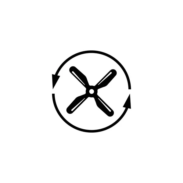 Propeller Schraube flache Vektor Icon — Stockvektor