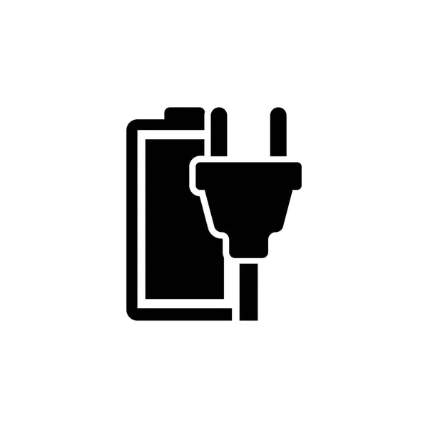 Rechargeable Battery Flat Vector Icon — Stock Vector