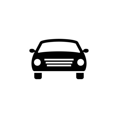 Otomobil Düz Vektör Simgesi