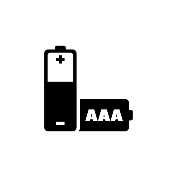 Aaa Batterie flache Vektor-Symbol — Stockvektor