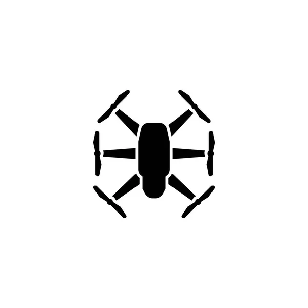 Quadrupter Dron piatto icona vettoriale — Vettoriale Stock