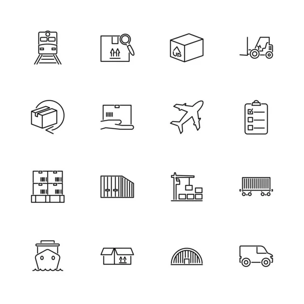 Carga - Iconos de vectores planos — Vector de stock