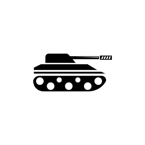 Vector Icon 일러스트 배경에 Army Tank Military Heavy Panzer Sign — 스톡 벡터