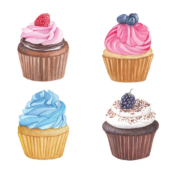 cupcakes suluboya çizimi