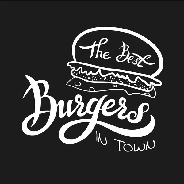 Vektorillustration der besten Burger — Stockvektor