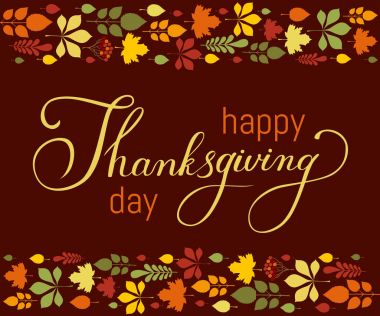 Şükran günü vektör hat