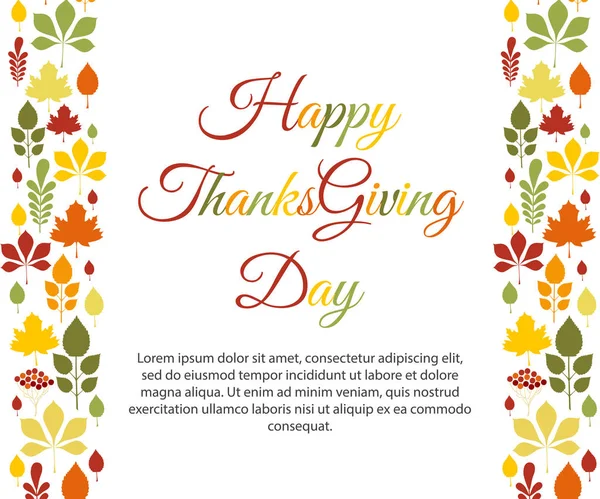 Şükran günü vektör tipografi