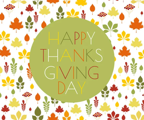 Şükran günü vektör tipografi