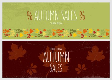 Sonbahar satış flyer şablonu