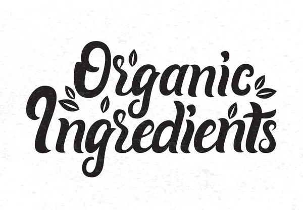 Ilustração vetorial de ingredientes orgânicos narurais — Vetor de Stock