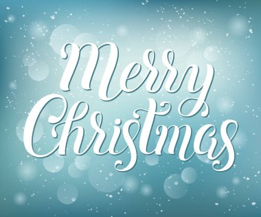 Neşeli Noel vektör yazı çizim