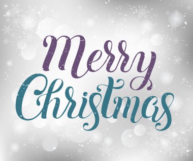 Neşeli Noel vektör yazı çizim