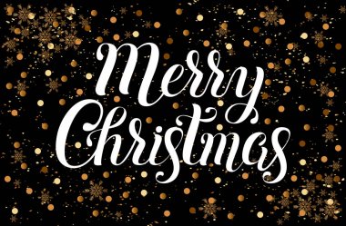 Neşeli Noel vektör yazı çizim