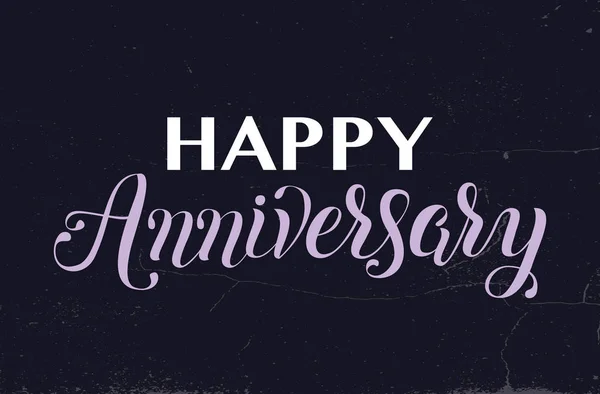 Happy Anniversary hand lettering — Stock vektor