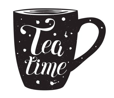 çay zaman elle çizilmiş yazı