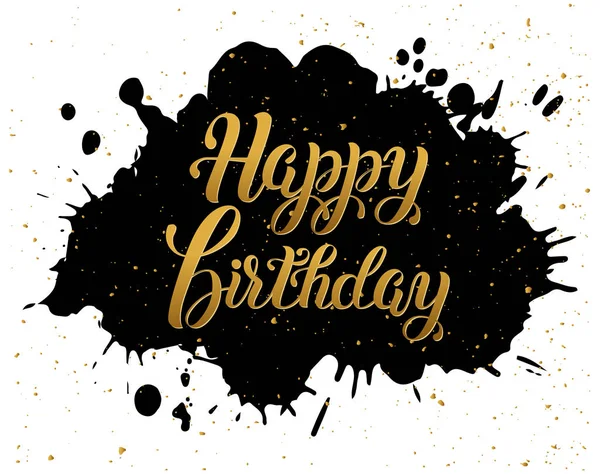 Feliz cumpleaños vector letras — Vector de stock