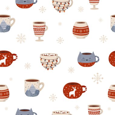 Düz bir bardakta sıcak içeceklerle mükemmel bir şablon.