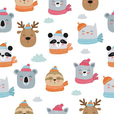 Mutlu Noeller ve mutlu yıllar. Şirin ve pürüzsüz bir desen