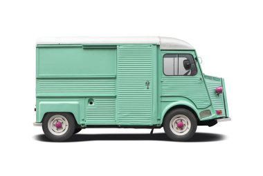 Eski Fransız van beyaz izole