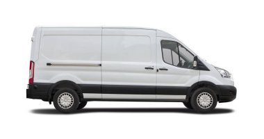 Ford Transit yan görünüm üzerinde beyaz izole