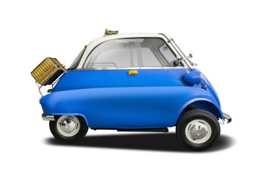 BMW Isetta beyaz izole