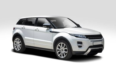 Büyük Suv üzerinde beyaz izole