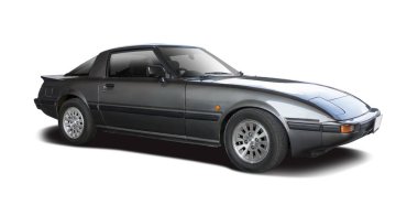 Mazda Rx7 beyaz izole