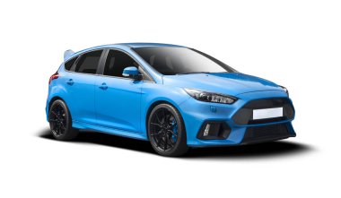 Ford Focus Rs üzerinde beyaz izole