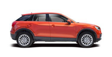Yeni Audi Q2 beyaz izole