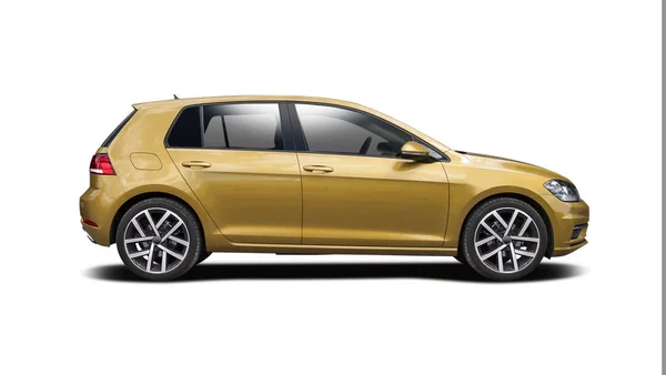 Yeni Vw Golf beyaz izole