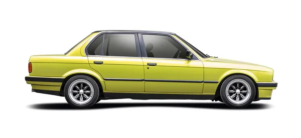 Verde sintonizado BMW série 3 — Fotografia de Stock