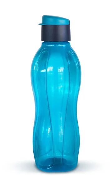 Blue Plastic Reusable Water Bottle — 스톡 사진