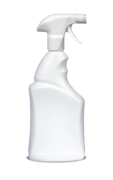 Spray Botella Limpiador Blanco — Foto de Stock