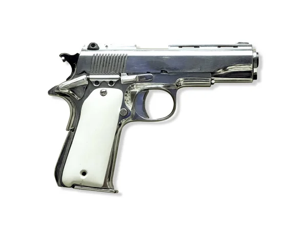 Stainless Steel Pistol Hand Gun — Stockfoto