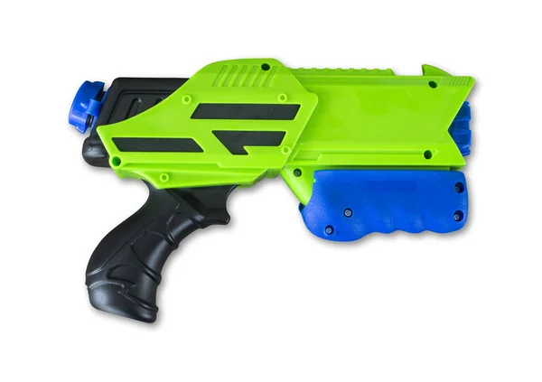 Plastikowa Zabawka Watergun Izolowane Białym Tle — Zdjęcie stockowe