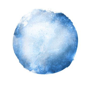 Arkaplan olarak beyaz üzerine suluboya daire