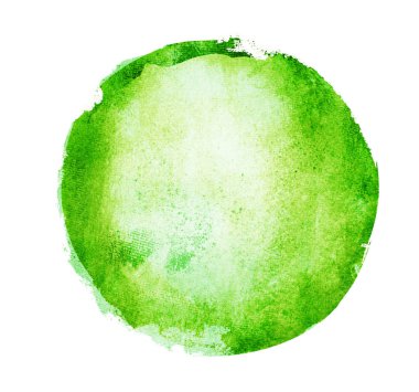 Arkaplan olarak beyaz üzerine suluboya daire