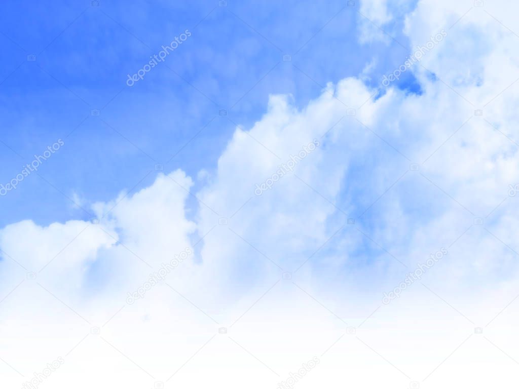 Blue sky with clouds as background