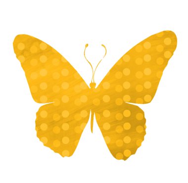 Beyaz halkalı suluboya kelebek