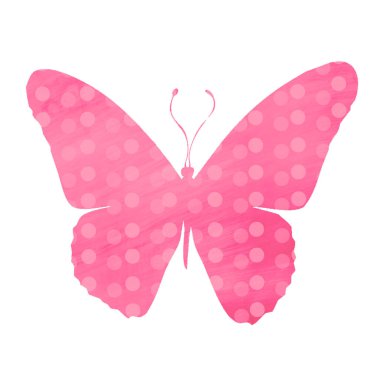 Beyaz halkalı suluboya kelebek