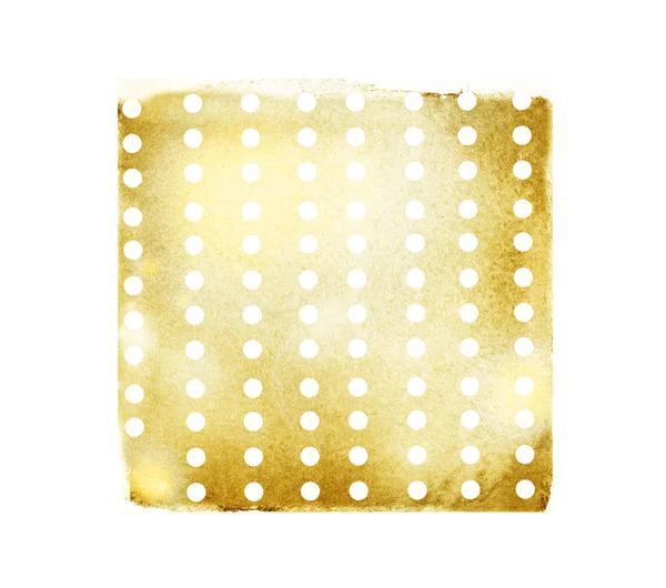 Quadrato Acquerello Con Cerchi Sfondo Bianco — Foto Stock