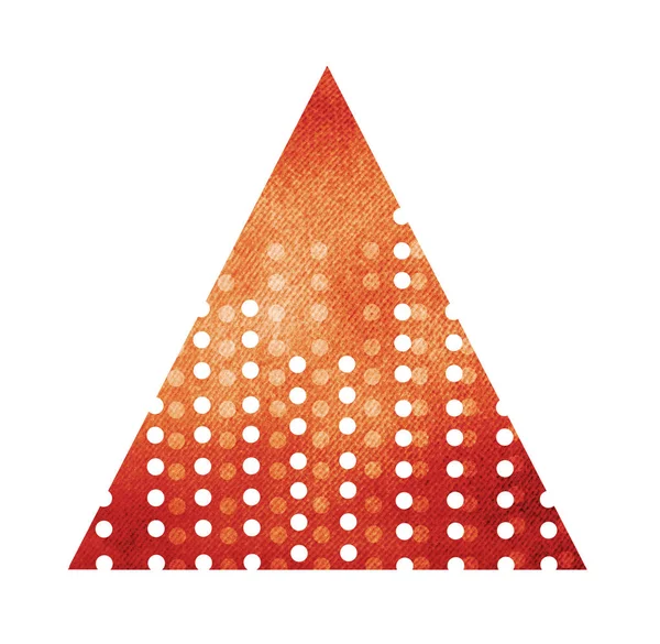 Τρίγωνο Ακουαρέλα Κύκλους Λευκό — Φωτογραφία Αρχείου