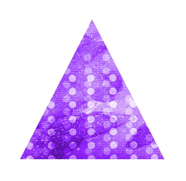 Triángulo Acuarela Con Círculos Blanco —  Fotos de Stock
