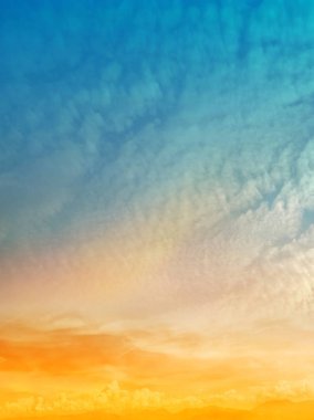 Renkli romantik gökyüzü arkaplanı