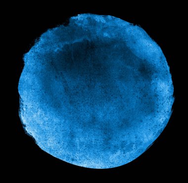 Arkaplan olarak siyah üzerine suluboya çember