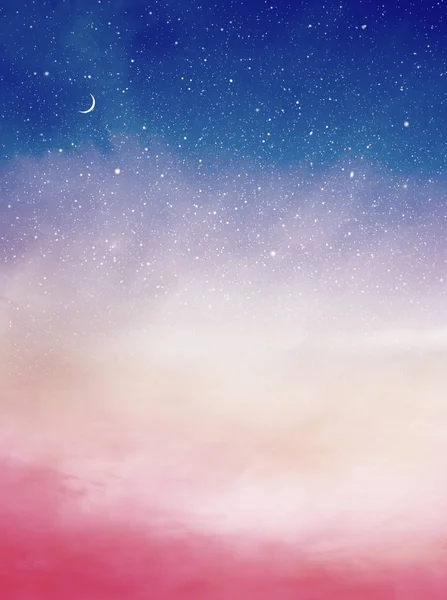 Watercolor Sunset Sky Background — Stock Photo, Image