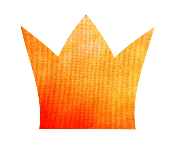 Akvarell Krona Vit — Stockfoto