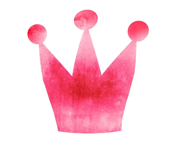 Watercolor Crown Background — Stock Photo, Image