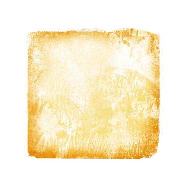 Beyaz arkaplanda suluboya kare