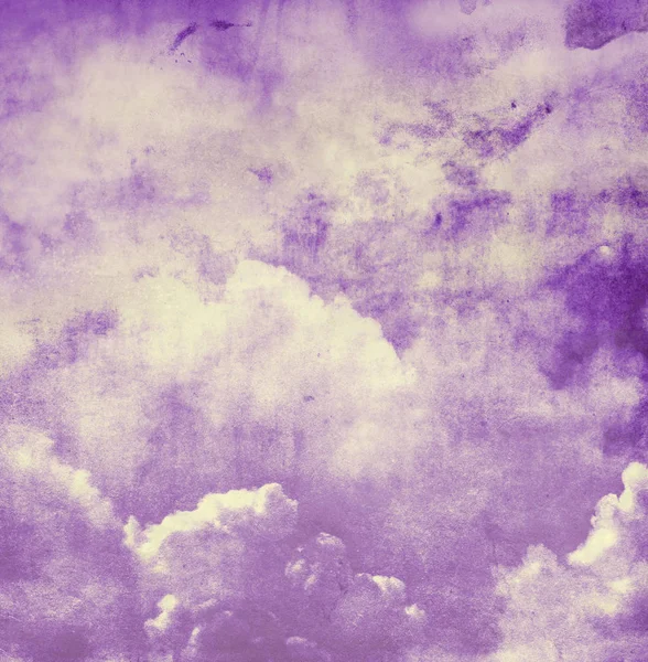 Barva Romantické Nebe Jako Pozadí Akvarel — Stock fotografie